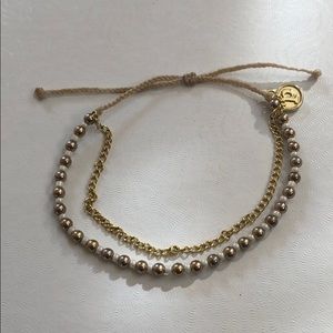 Pura Vida Beaded & Chain Bracelet